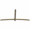 Ekena Millwork Bellingham Rough Sawn Timber Gable Bracket, Douglas Fir, 96"W x 48"H x 2"D x 4"F, 12/12 Pitch GBW096X48X0204BEL00RDF - alternate 5